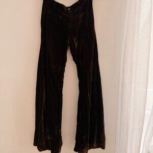 Urban Outiftters Velvet Finish Flare Pant